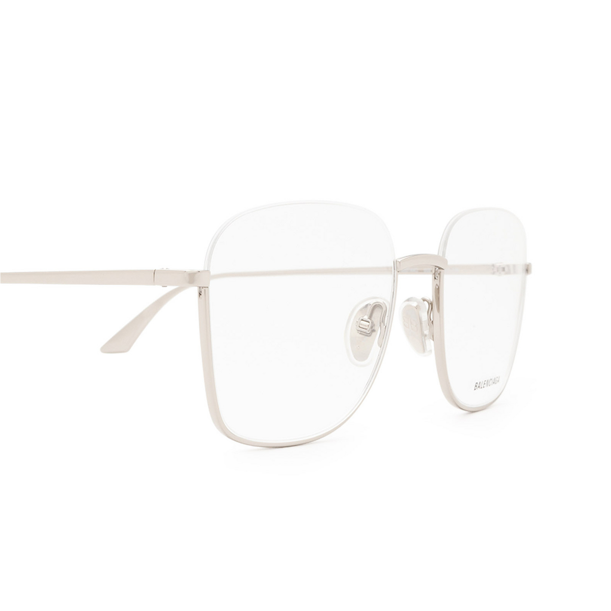 Balenciaga BB0144O Eyeglasses 002 Silver - 3/4