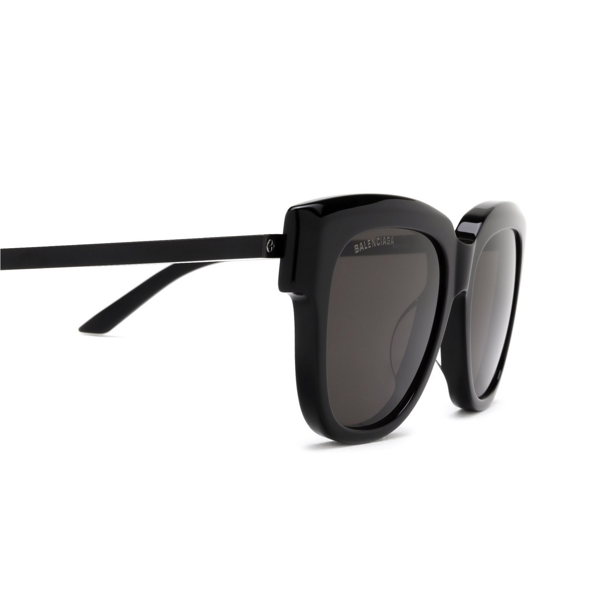 Balenciaga® Square Sunglasses: BB0160S color Black 001 - 3/3.