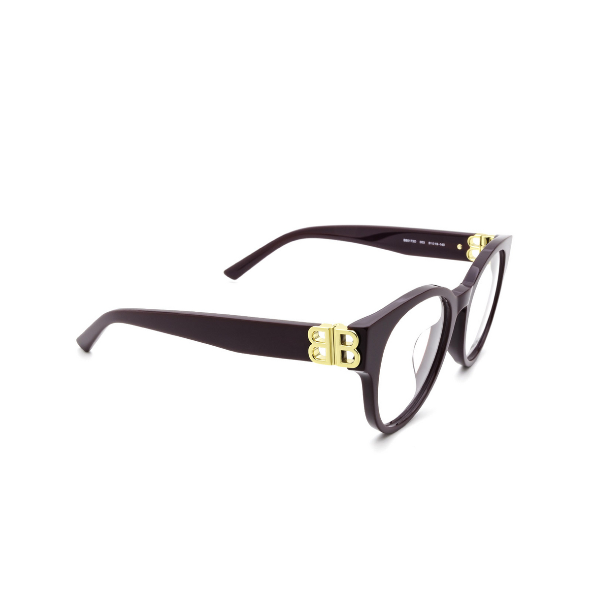 Occhiali da vista Balenciaga BB0173O 003 Violet - anteprima prodotto 2/4