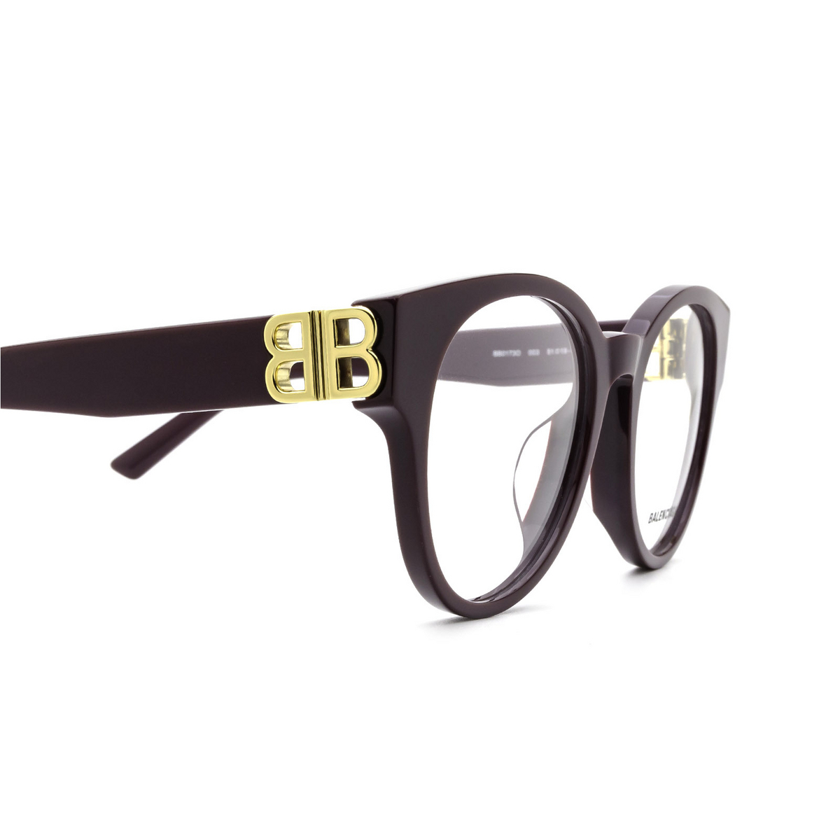 Occhiali da vista Balenciaga BB0173O 003 Violet - anteprima prodotto 3/4