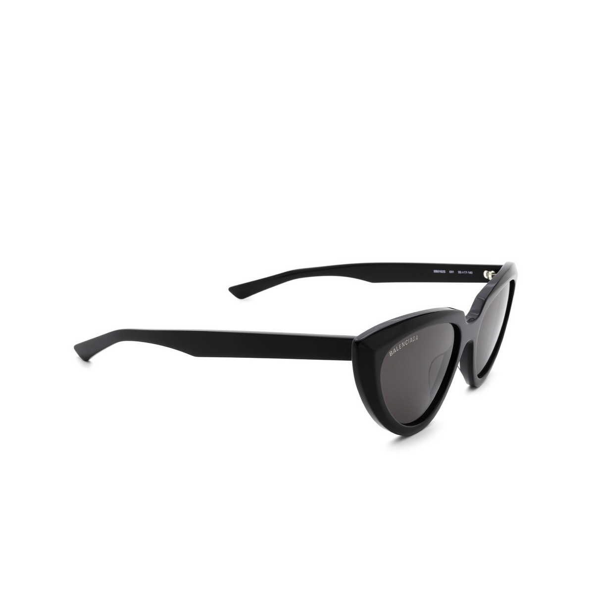 Balenciaga BB0182S Sunglasses 001 Black - three-quarters view