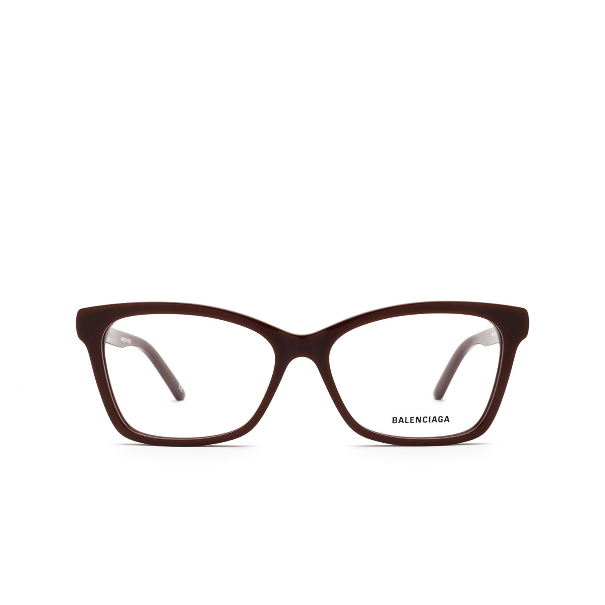 Balenciaga BB0186O Eyeglasses 003 Burgundy - front view
