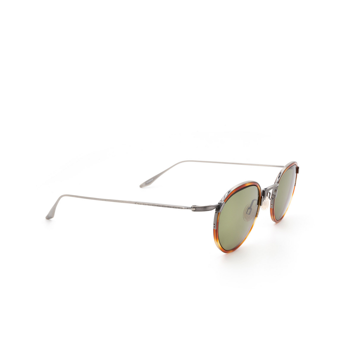 Barton Perreira® Round Sunglasses: Aalto color Hav/pew - three-quarters view.