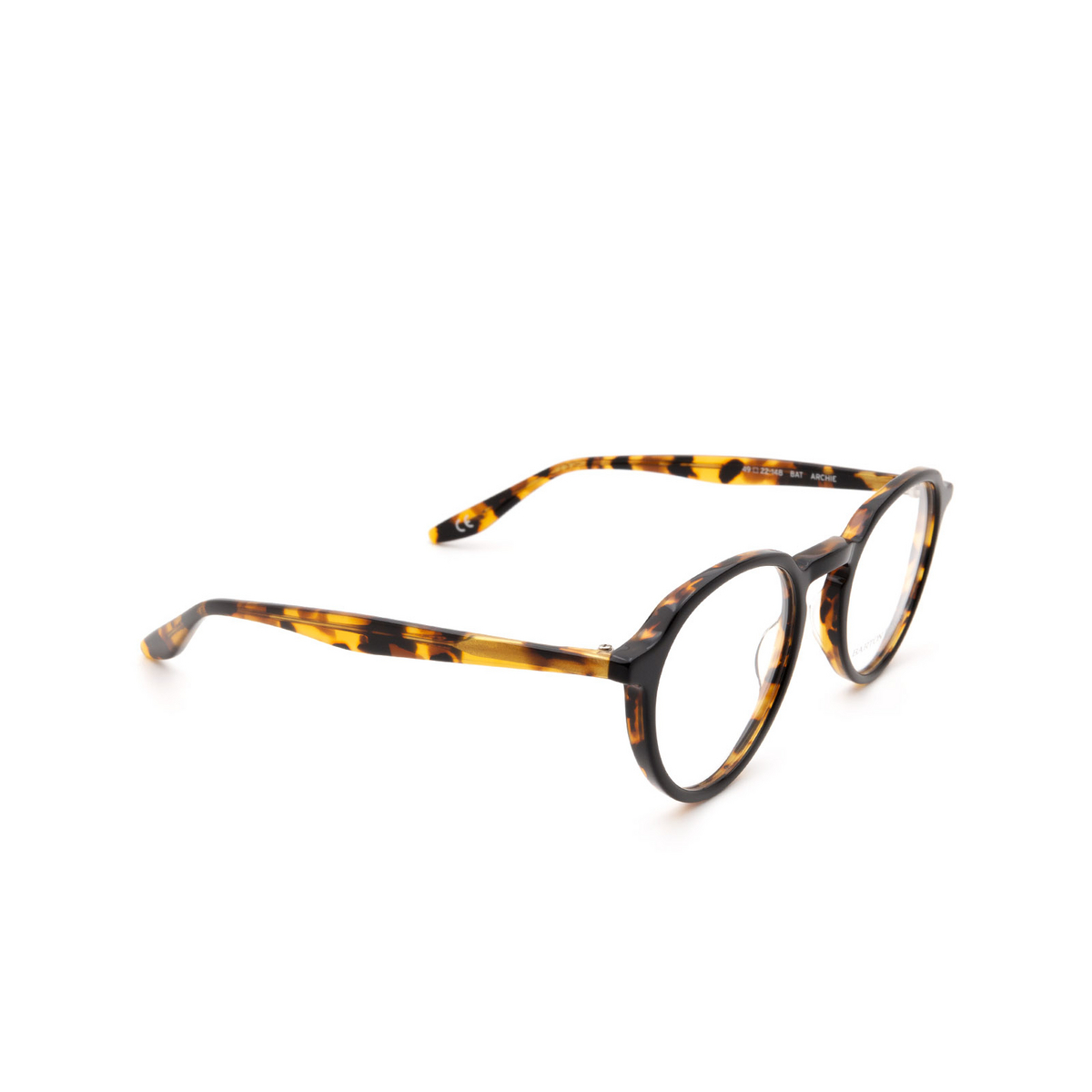 Barton Perreira ARCHIE Eyeglasses 0CK Black Amber Tortoise - three-quarters view