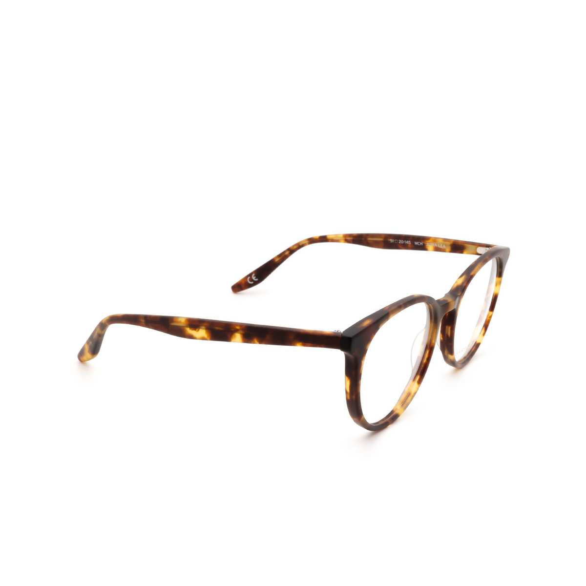 Barton Perreira® Round Eyeglasses: Auralea BP5087 color Havana 1IQ - three-quarters view.