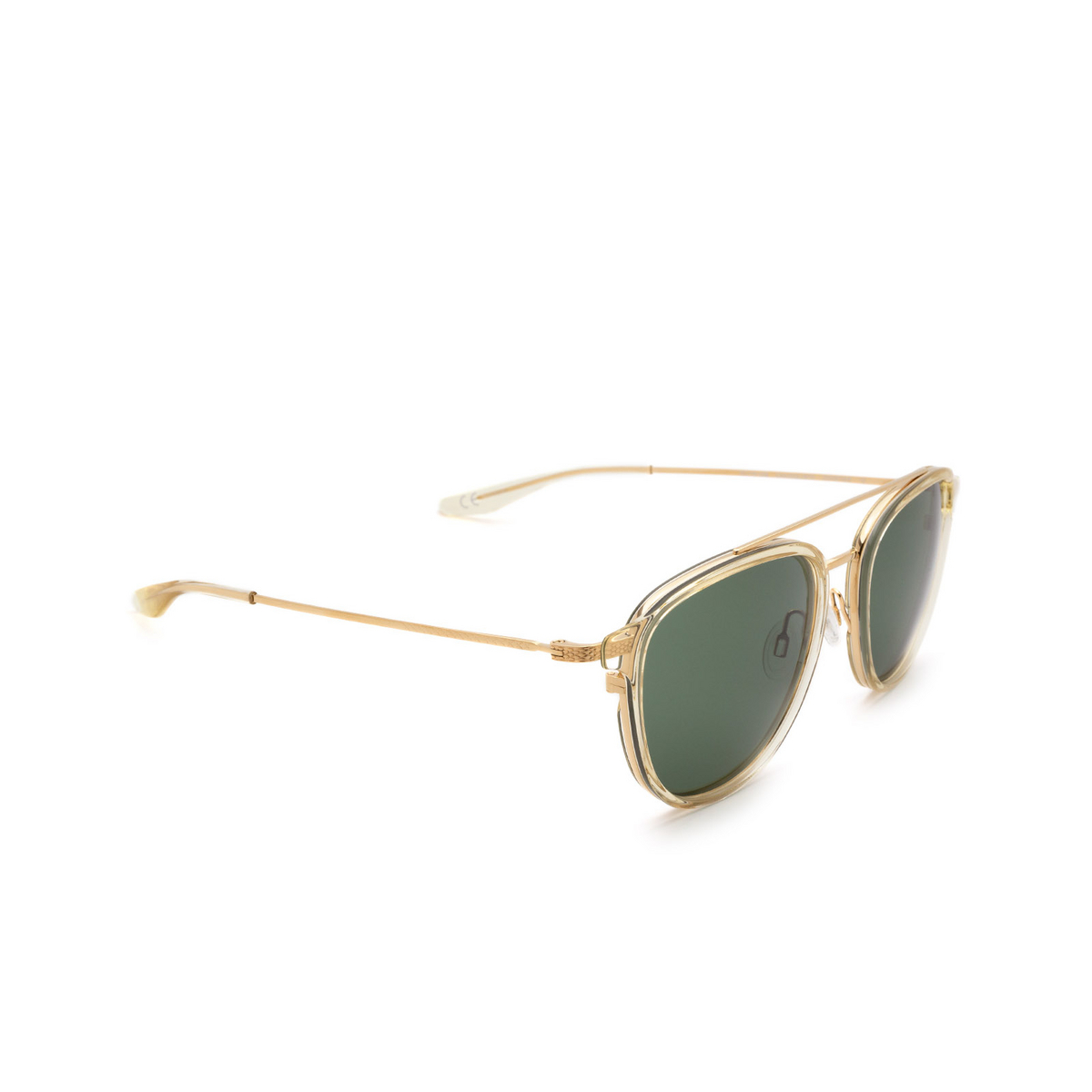 Barton Perreira® Square Sunglasses: Courtier BP0014 color Champagne 0KP - three-quarters view.