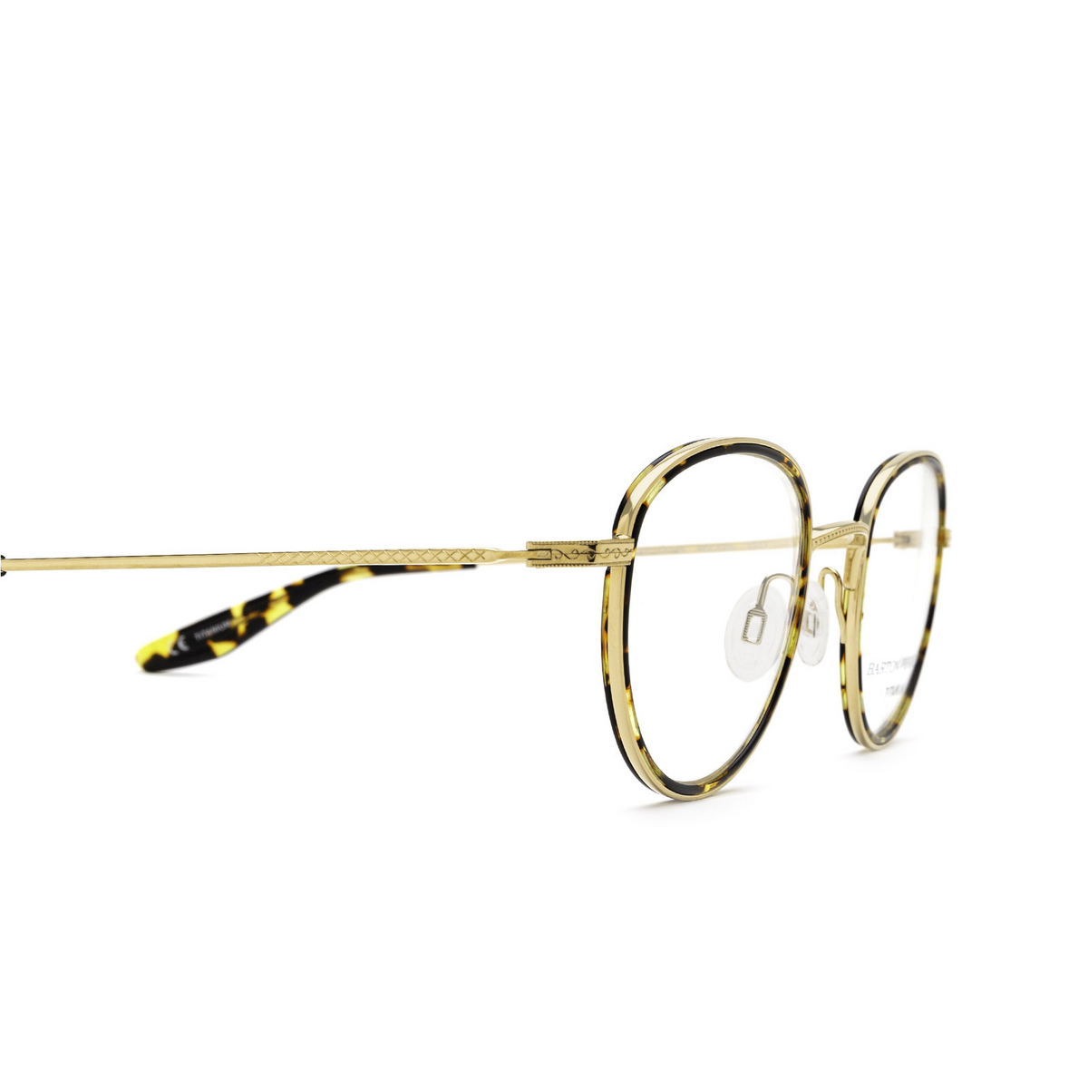 Barton Perreira® Round Eyeglasses: Esky BP5279 color Gold Heroine Chic 1AJ - 3/3.