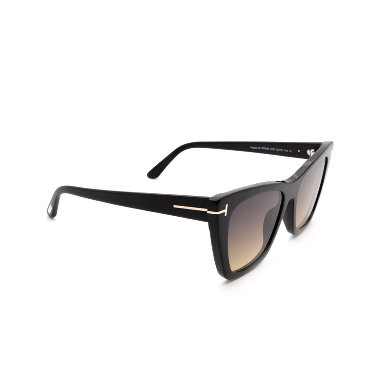 Tom Ford POPPY-02 Sunglasses 01B shiny black - 2/4