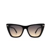 Tom Ford POPPY-02 Sunglasses 01B shiny black - product thumbnail 1/4