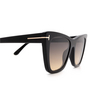 Tom Ford POPPY-02 Sunglasses 01B shiny black - product thumbnail 3/4