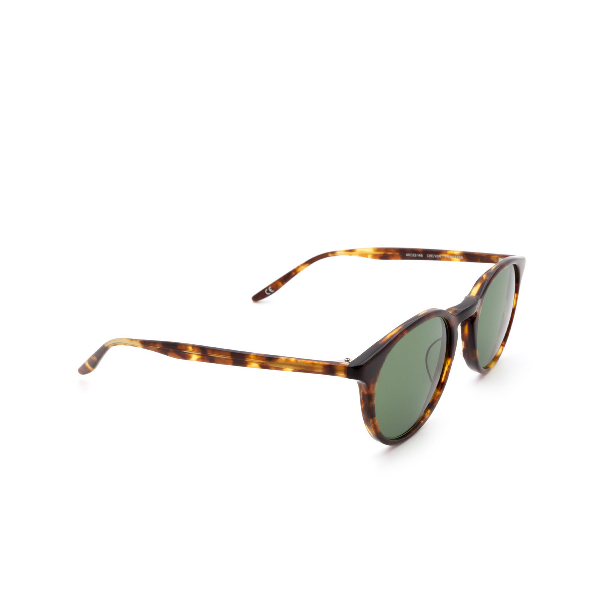 Barton Perreira® Round Sunglasses: Princeton BP0031 color Havana 0MU - three-quarters view.