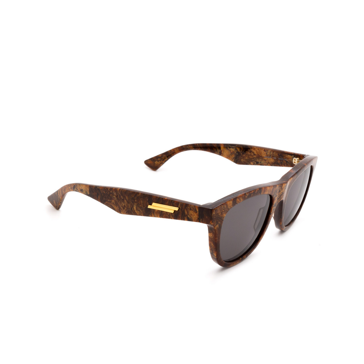 Bottega Veneta BV1001S Sunglasses 006 Bronze - three-quarters view