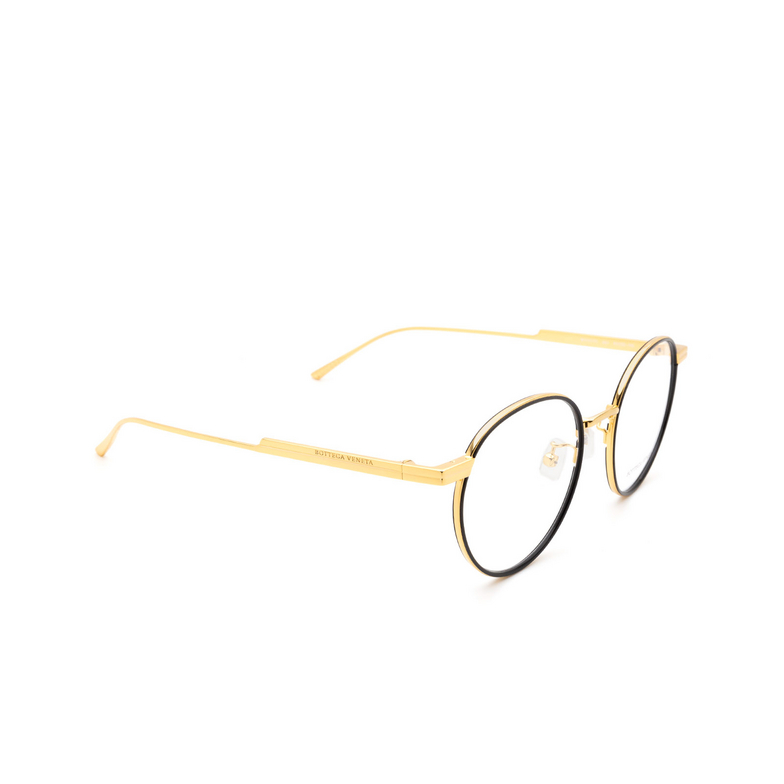 Bottega Veneta BV1017O Eyeglasses 001 black & gold - 2/4
