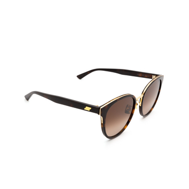 Gafas de sol Bottega Veneta BV1081SK 003 havana - Vista tres cuartos