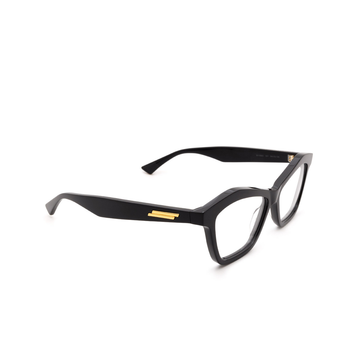 Occhiali da vista Bottega Veneta BV1096O 001 Black - tre quarti