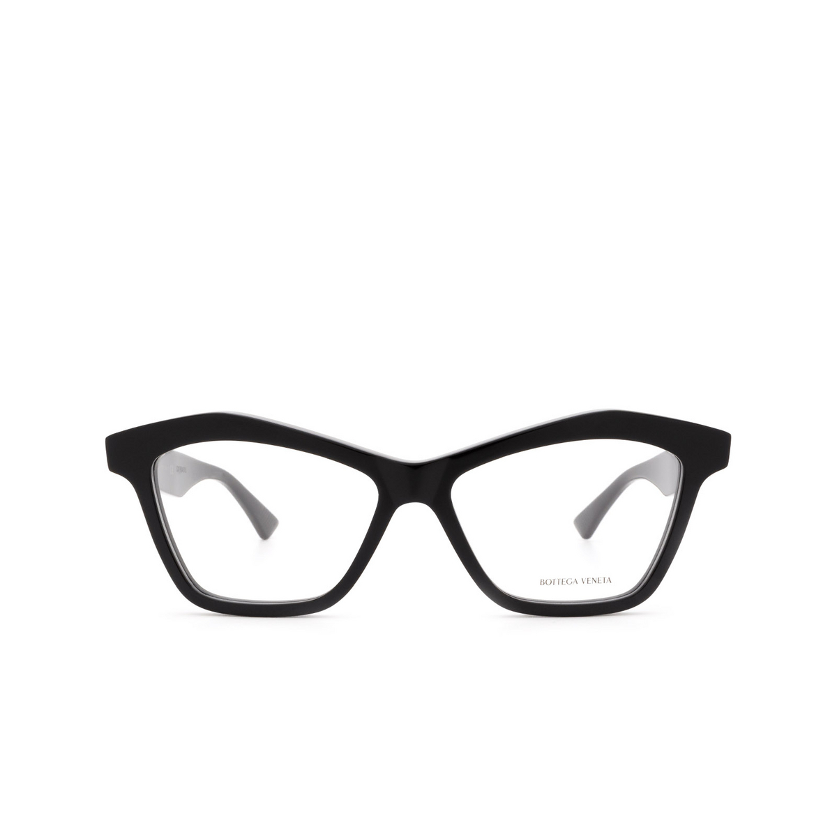 Bottega Veneta® Cat-eye Eyeglasses: BV1096O color Black 001 - front view.