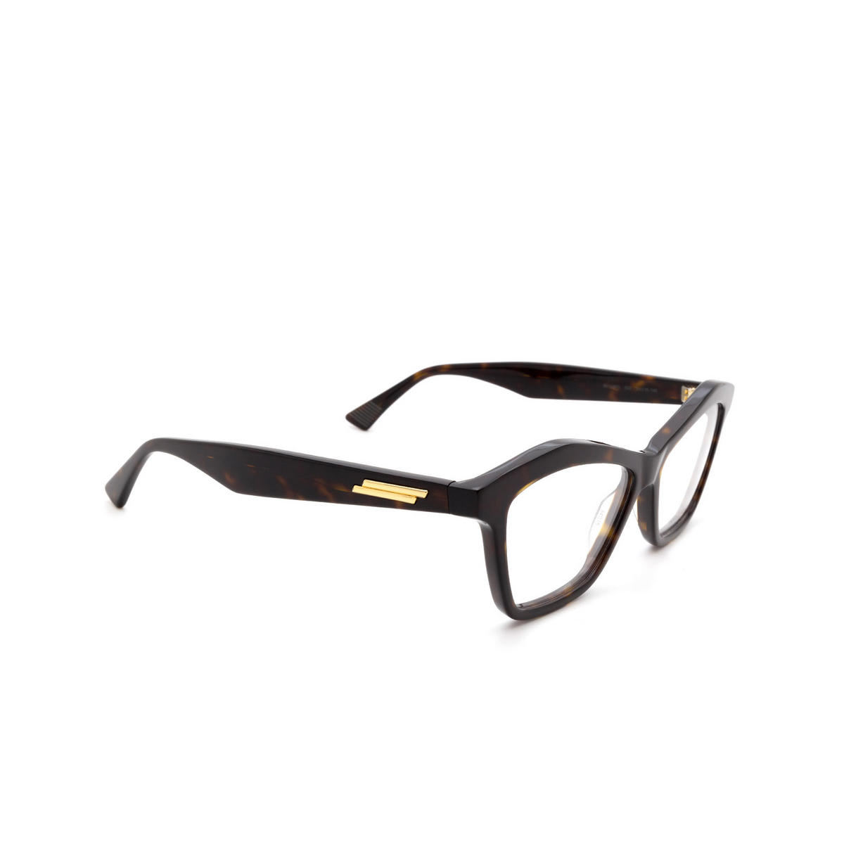 Occhiali da vista Bottega Veneta BV1096O 002 Havana - tre quarti