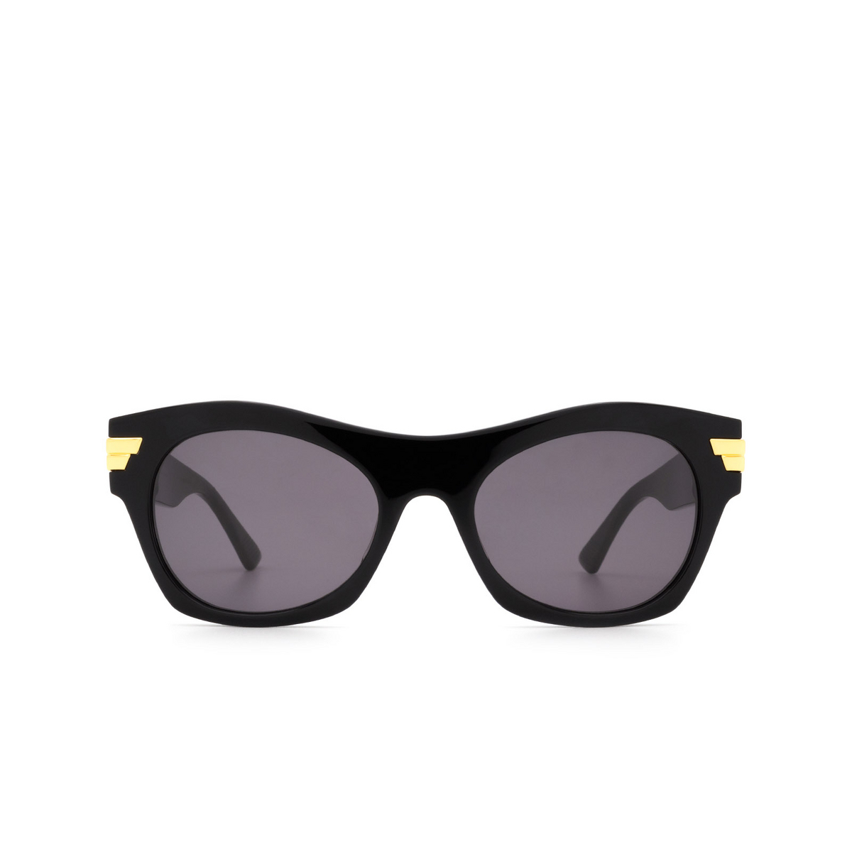 Bottega Veneta® Square Sunglasses: BV1103S color Black 001 - front view.