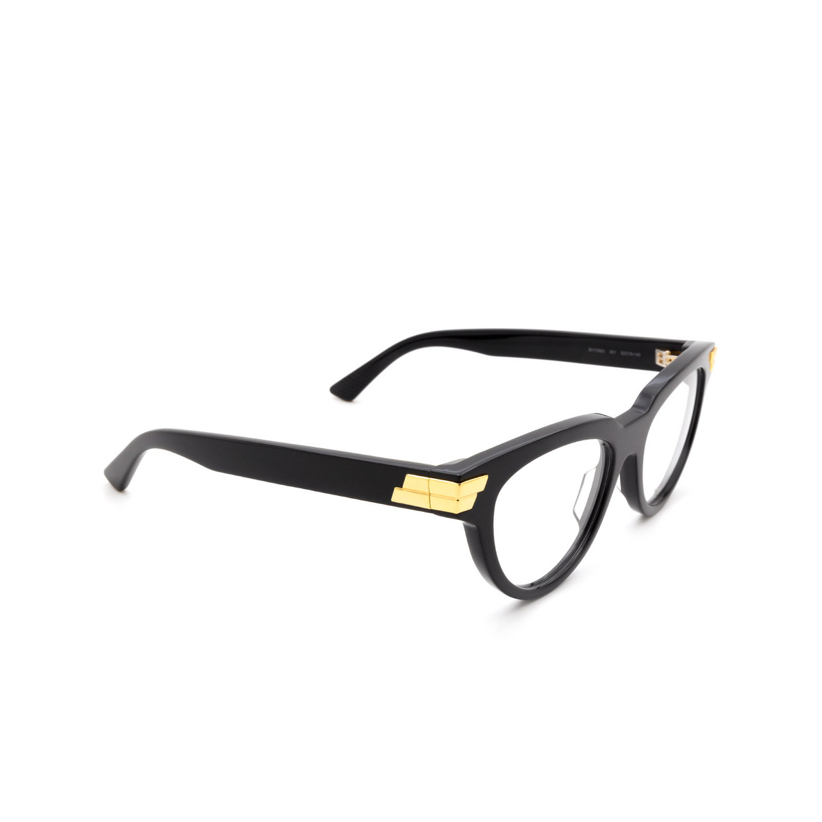 Occhiali da vista Bottega Veneta BV1106O 001 Black - tre quarti