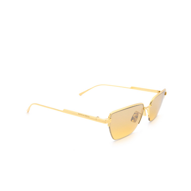 Gafas de sol Bottega Veneta BV1107S 002 gold - Vista tres cuartos