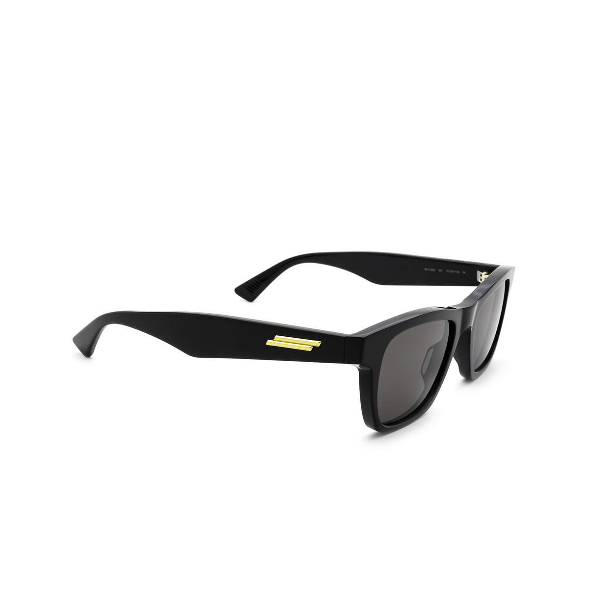 Bottega Veneta BV1120S Sunglasses 001 Black - three-quarters view