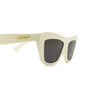 Gafas de sol Bottega Veneta BV1121S 003 ivory - Miniatura del producto 3/4