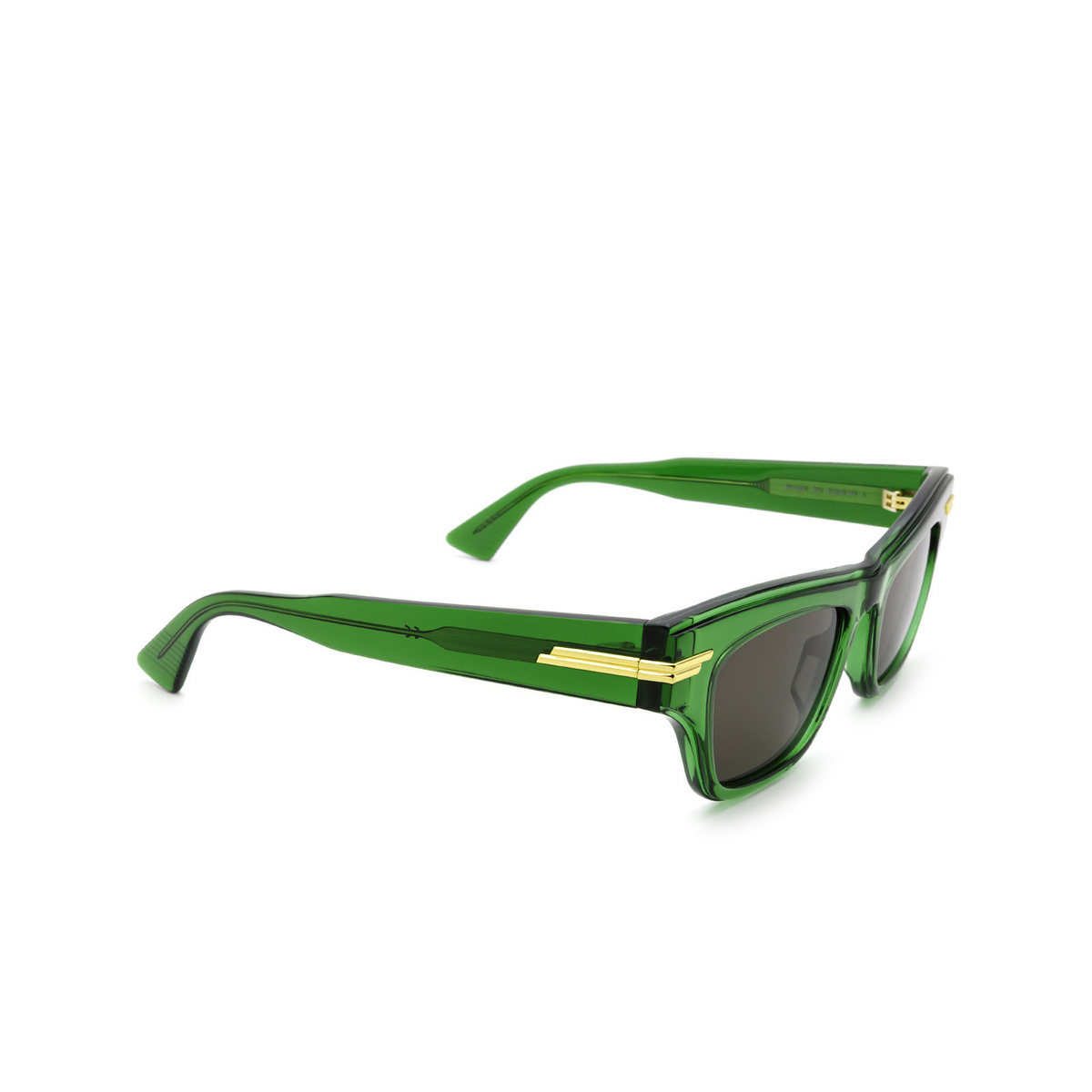 Bottega Veneta BV1122S Sunglasses 004 Green - three-quarters view