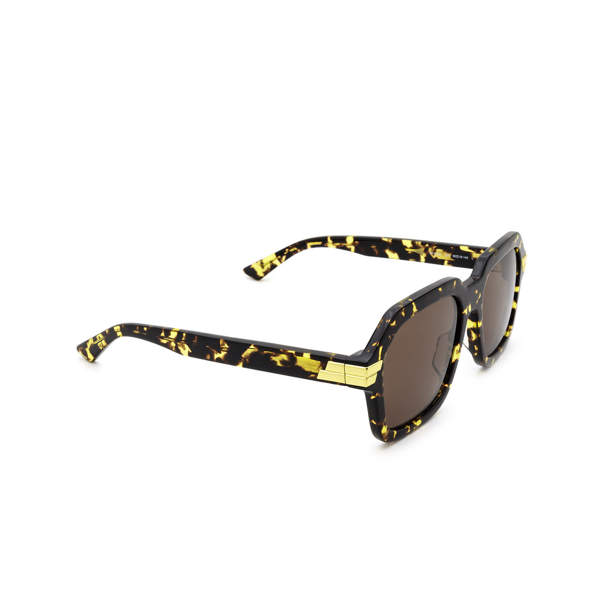 Bottega Veneta BV1123S Sunglasses 002 Havana - three-quarters view