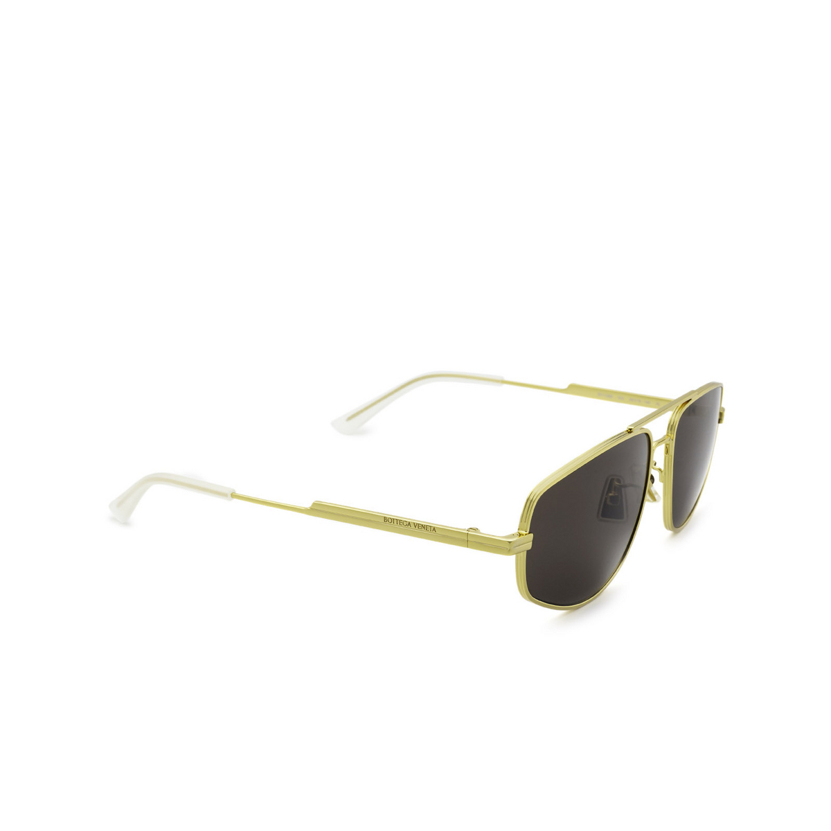 Bottega Veneta BV1125S Sunglasses 002 Gold - three-quarters view