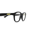 Bottega Veneta® Round Eyeglasses: BV1130O color Black 001 - product thumbnail 3/4.