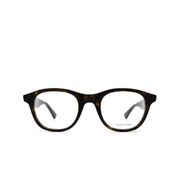 Bottega Veneta® Round Eyeglasses: BV1130O color Havana 002.