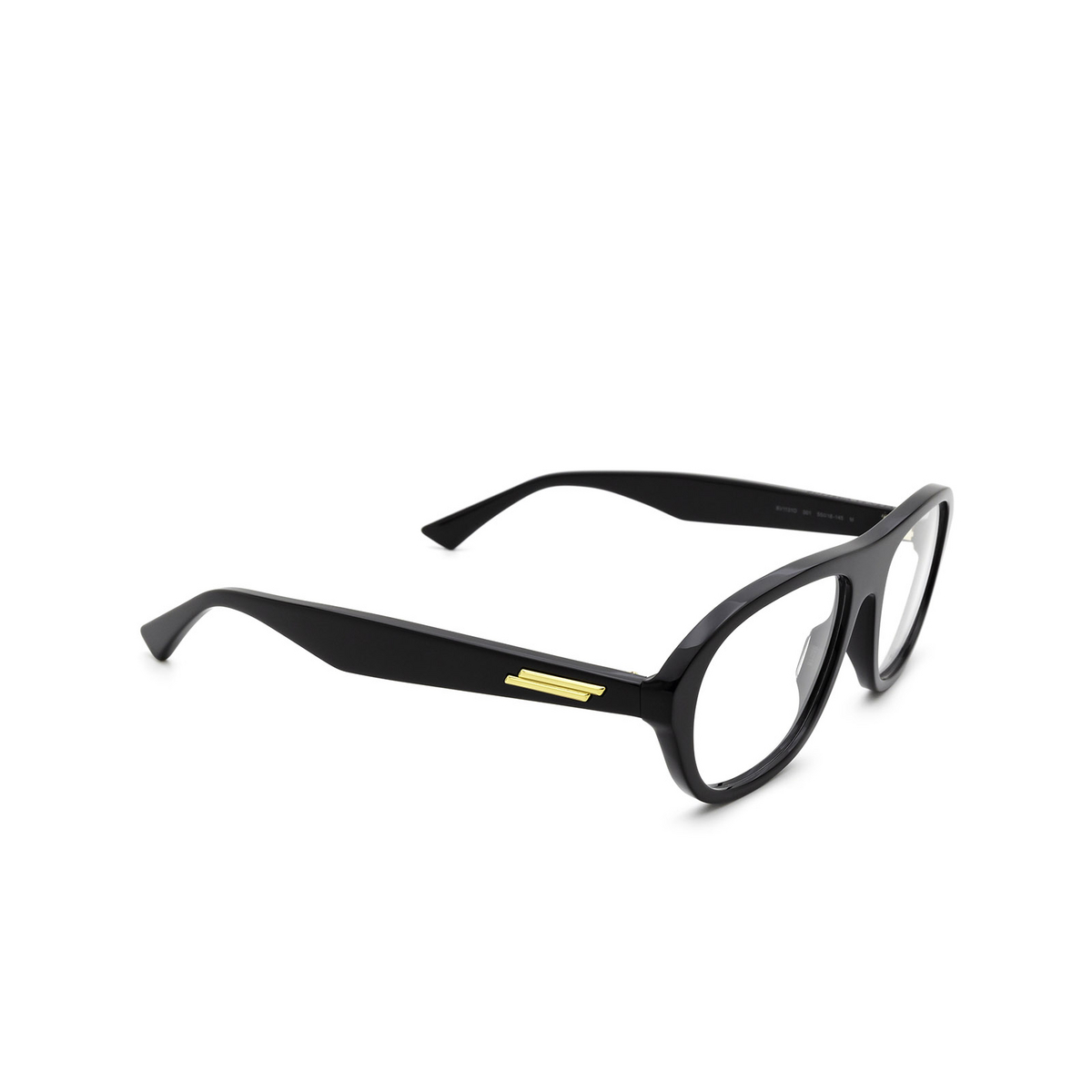 Occhiali da vista Bottega Veneta BV1131O 001 Black - tre quarti