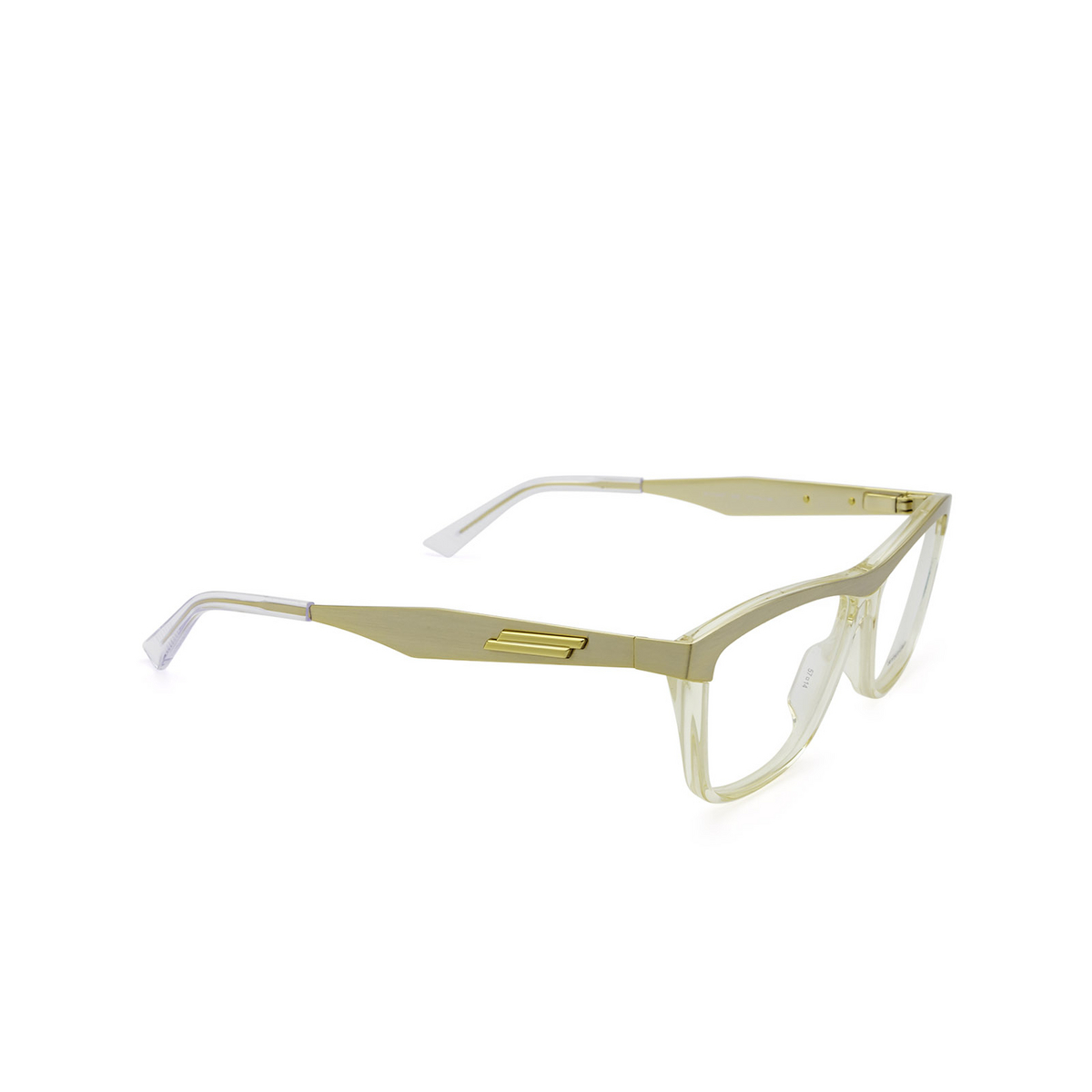 Occhiali da vista Bottega Veneta BV1133O 002 Gold & Transparent Beige - anteprima prodotto 2/5
