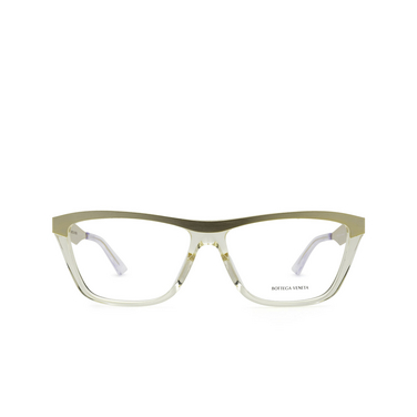 Occhiali da vista Bottega Veneta BV1133O 002 gold & transparent beige - frontale
