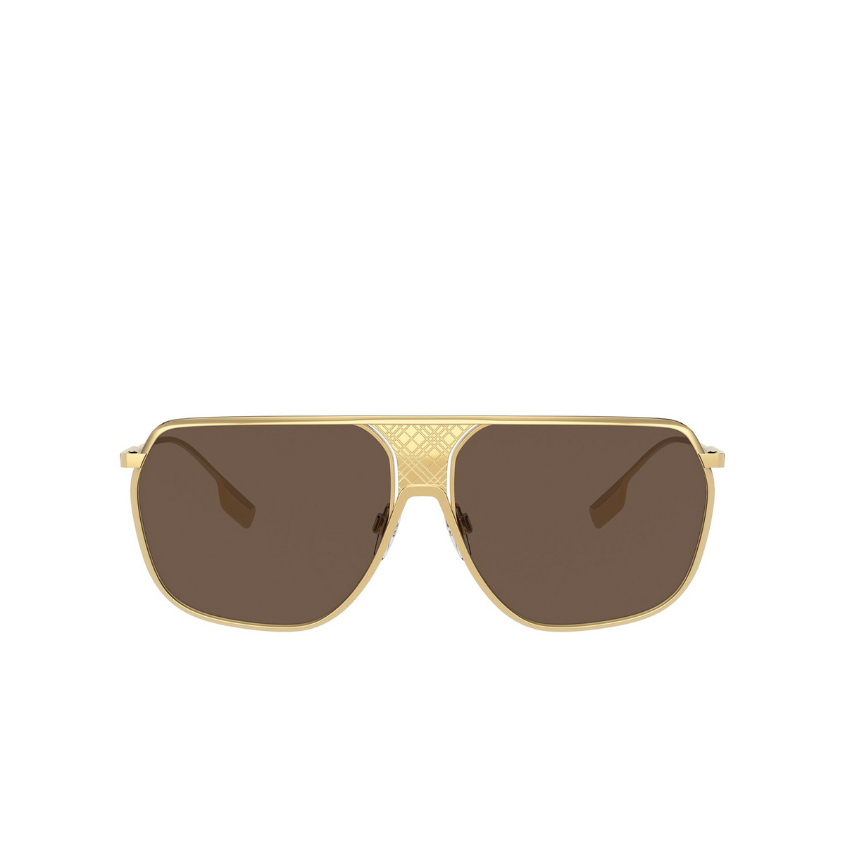 Burberry® Square Sunglasses: Adam BE3120 color Gold 101773 - front view.