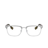 Burberry® Rectangle Eyeglasses: Alba BE1348 color Brushed Silver 1166 - product thumbnail 1/3.