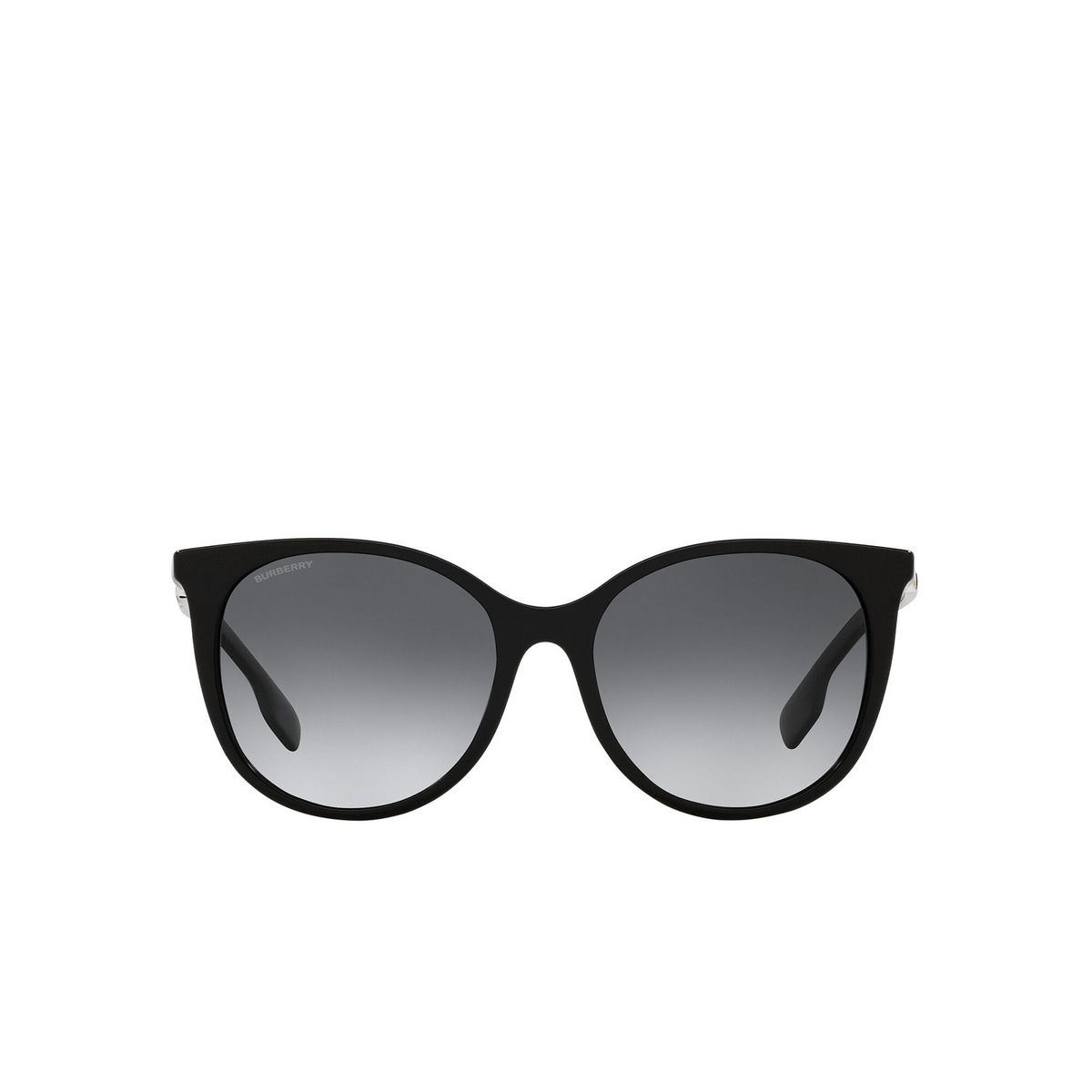 Burberry® Cat-eye Sunglasses: Alice BE4333 color Black 3001T3 - front view.