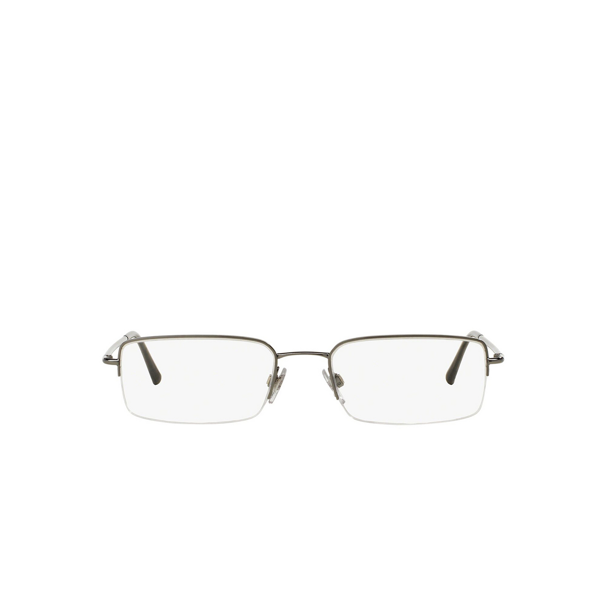 Burberry® Rectangle Eyeglasses: BE1068 color Gunmetal 1003 - front view.