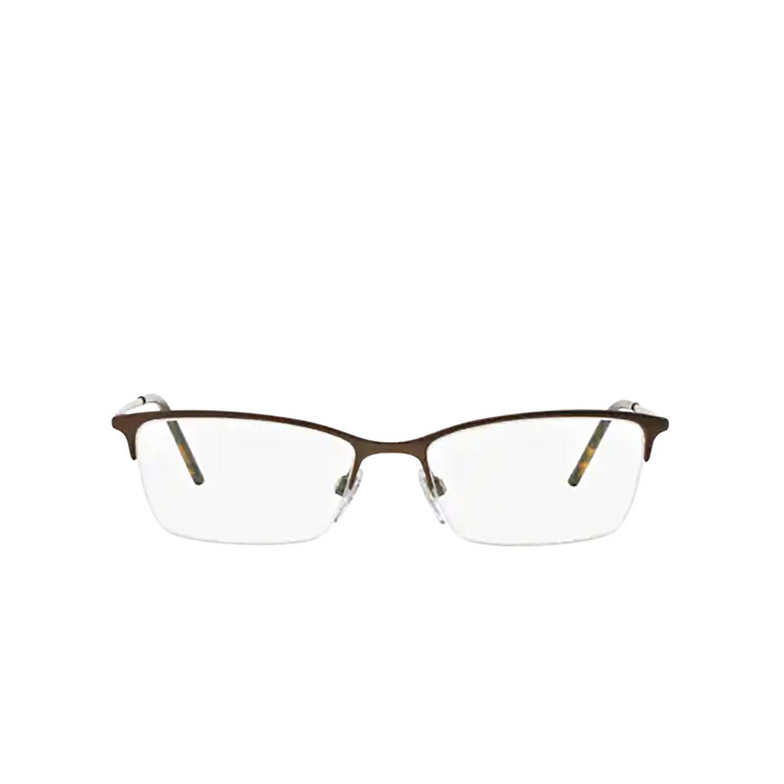 Burberry BE1278 Eyeglasses 1012 matte brown - 1/4
