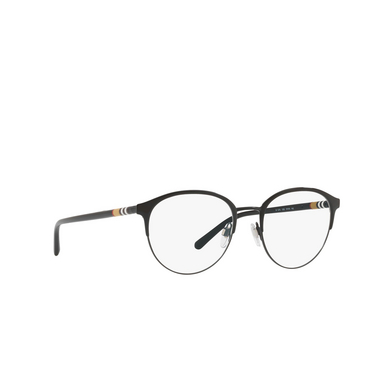 Burberry BE1318 Eyeglasses 1252 black / matte black - three-quarters view