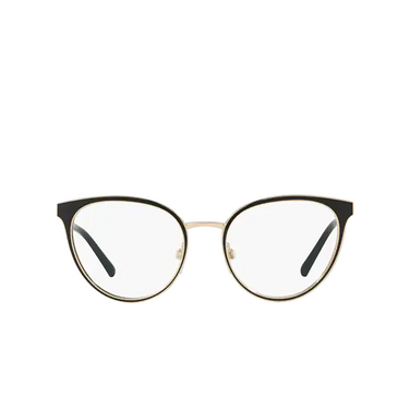 Burberry BE1324 Eyeglasses 1262 black / light gold - front view