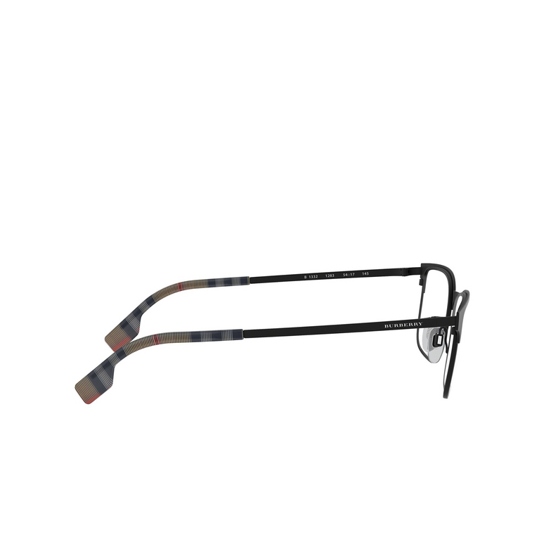 Burberry BE1332 Eyeglasses 1283 black rubber - 3/4