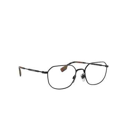 Burberry BE1335 Eyeglasses 1007 matte black - three-quarters view