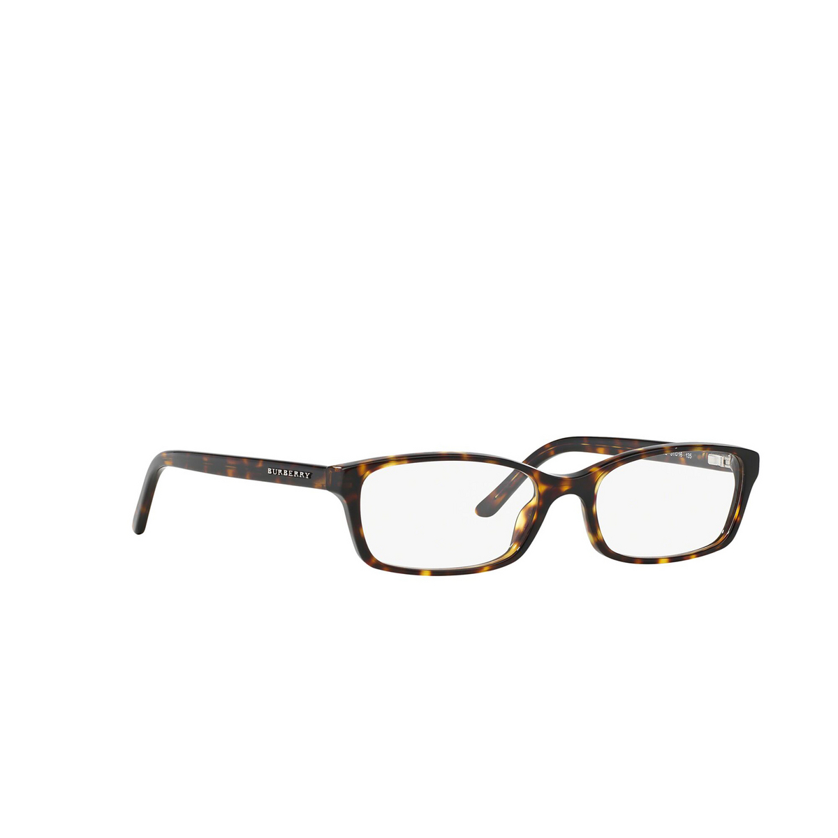 Burberry® Rectangle Eyeglasses: BE2073 color Dark Havana 3002 - three-quarters view.