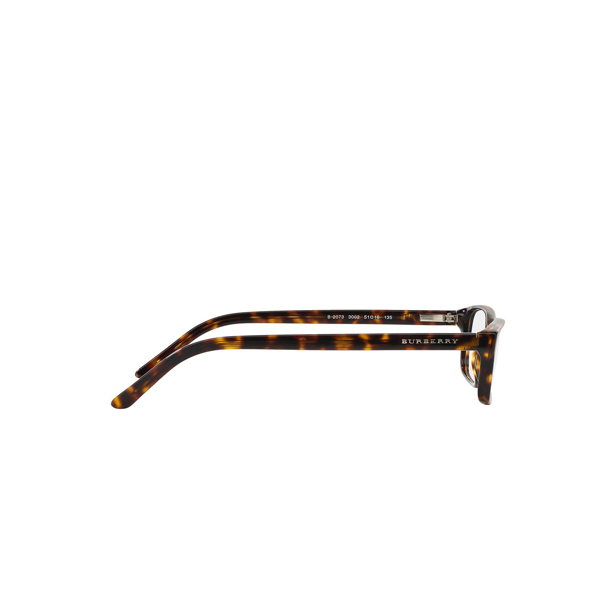Burberry® Rectangle Eyeglasses: BE2073 color Dark Havana 3002 - 3/3.