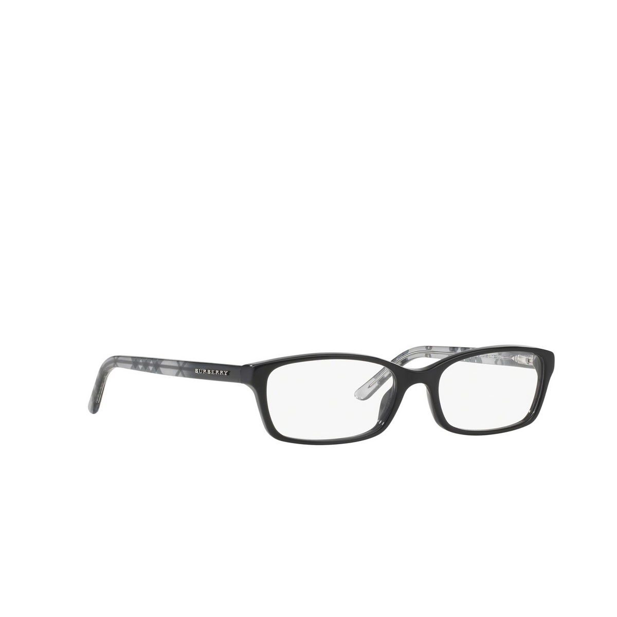 Burberry BE2073 Eyeglasses 3164 Black - three-quarters view