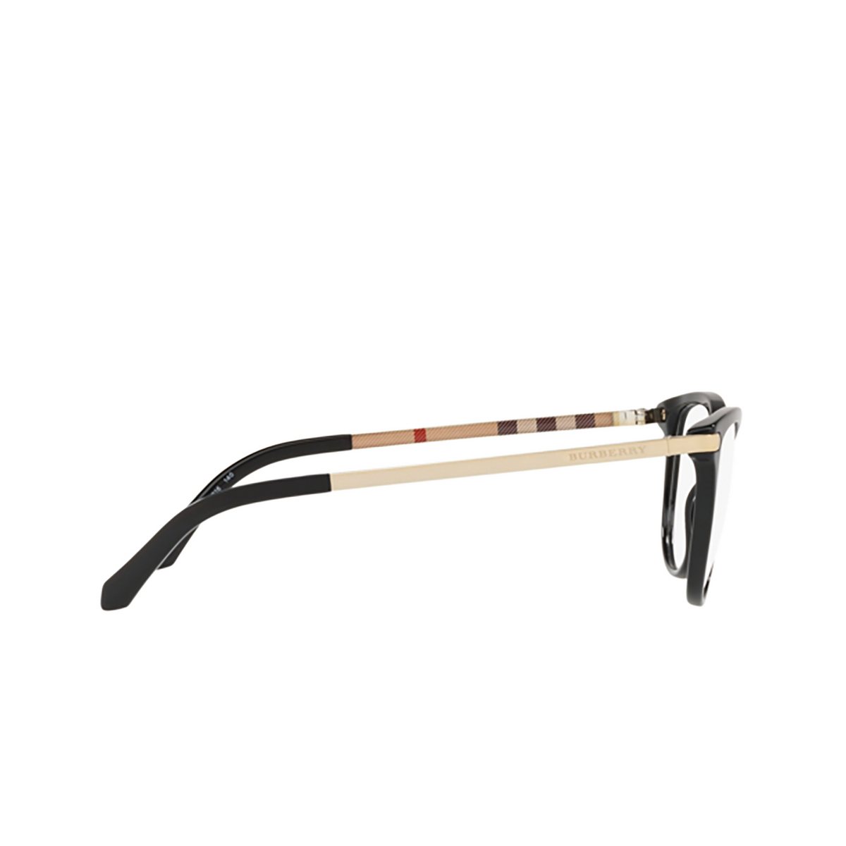 Burberry BE2280 Eyeglasses 3001 Black - product thumbnail 3/4