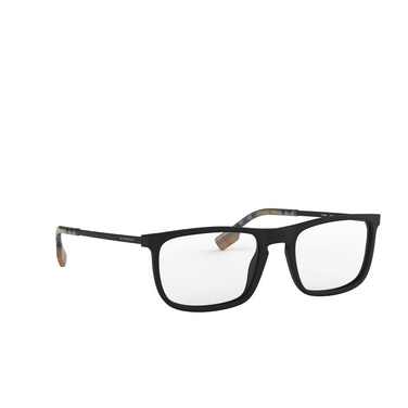 Burberry BE2288 Eyeglasses 3464 matte black - three-quarters view