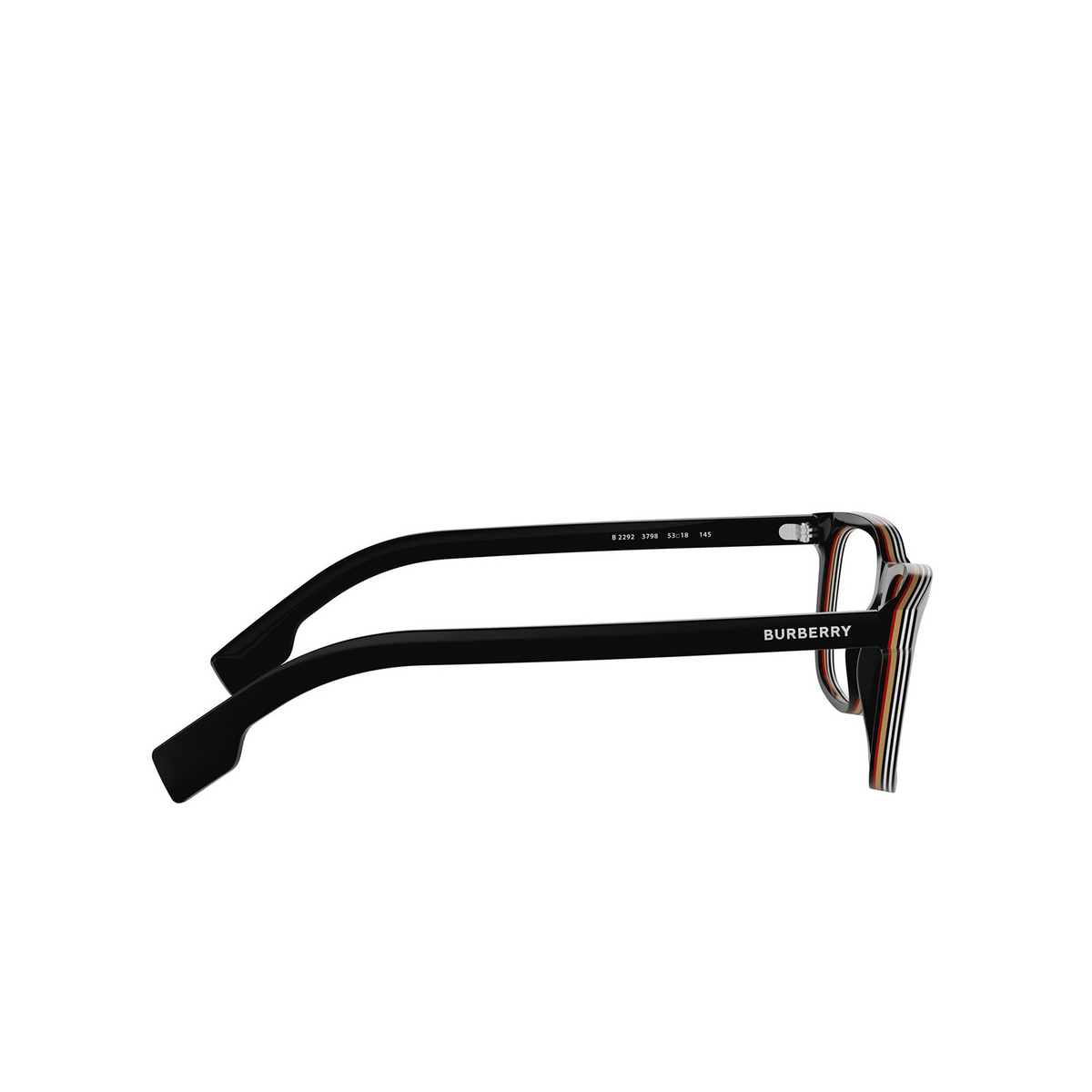 Burberry BE2292 Eyeglasses 3798 Check Multilayer Black - product thumbnail 3/4