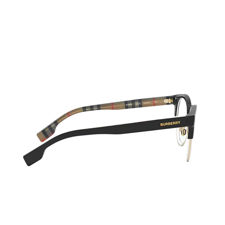 Burberry BIRCH Eyeglasses 3773 black / pale gold - 3/4